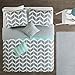 Intelligent Design Nadia Duvet Cover King/Cal King Size - Teal , Chevron Duvet Cover Set - 5 Piece - Ultra Soft Microfiber Light Weight Bed Comforter Covers