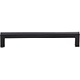 Top Knobs M1156 Nouveau III Collection 6-5/16" Square Bar Pull, Flat Black