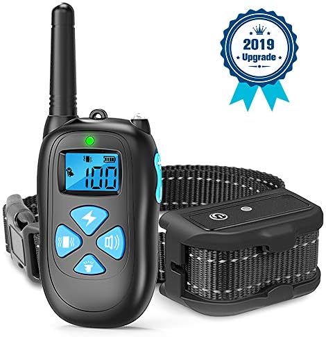 SEALODY Dog Training Collar - Rechargeable Dog Shock Collar / 3 Training Modes, Beep/Vibration/Shock, 100% Waterproof Training Collar, Up to 1450Ft Remote Range (1.0)