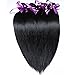 ANGIE QUEEN Unprocessed Brazilian Virgin Hair Straight Hair One Bundle 26Inch Virgin Human Hair Extension Natural Black Color (100+/-5g)/pc Can be Dyed and Bleached