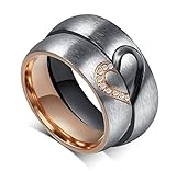 Aegean Jewelry Titanium Couple Fashion Wedding Band Ring 