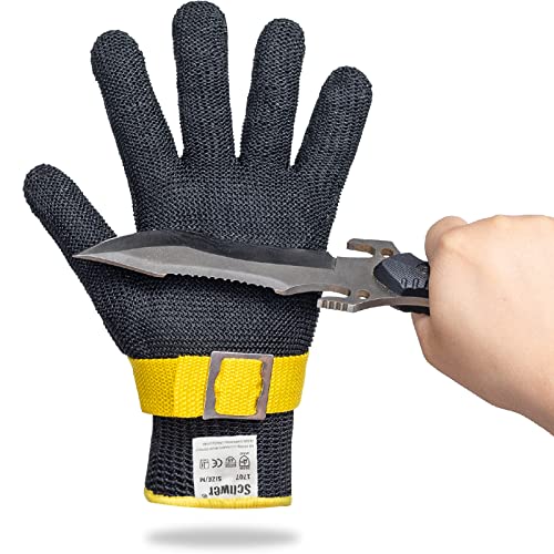 Schwer ANSI A9 Cut Resistant Gloves Food Grade Stainless Steel Mesh