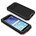 Galaxy S6 Case with Screen Protector, Seacosmo Full Body Rugged Armor Aluminum Metallic Shockproof Scratch-Resistant Dual Layer TPU Bumper Case for Samsung Galaxy S6, Black