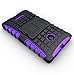 Microsoft Nokia Lumia 435 Case - Tough Rugged Dual Layer Protective Case with Kickstand for Microsoft Nokia Lumia 435 - Purple