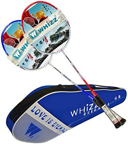 2pcs Lining Carbon Fiber Badminton Rackets High-end Racquet with Bag