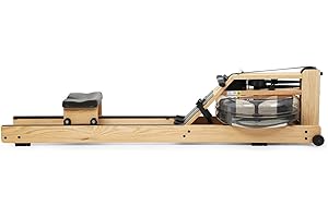 WaterRower Oak Rowing Machine with S4 Monitor | USA Made Water Rower | Original Handcrafted Erg Row Machine for Home Use & Gym