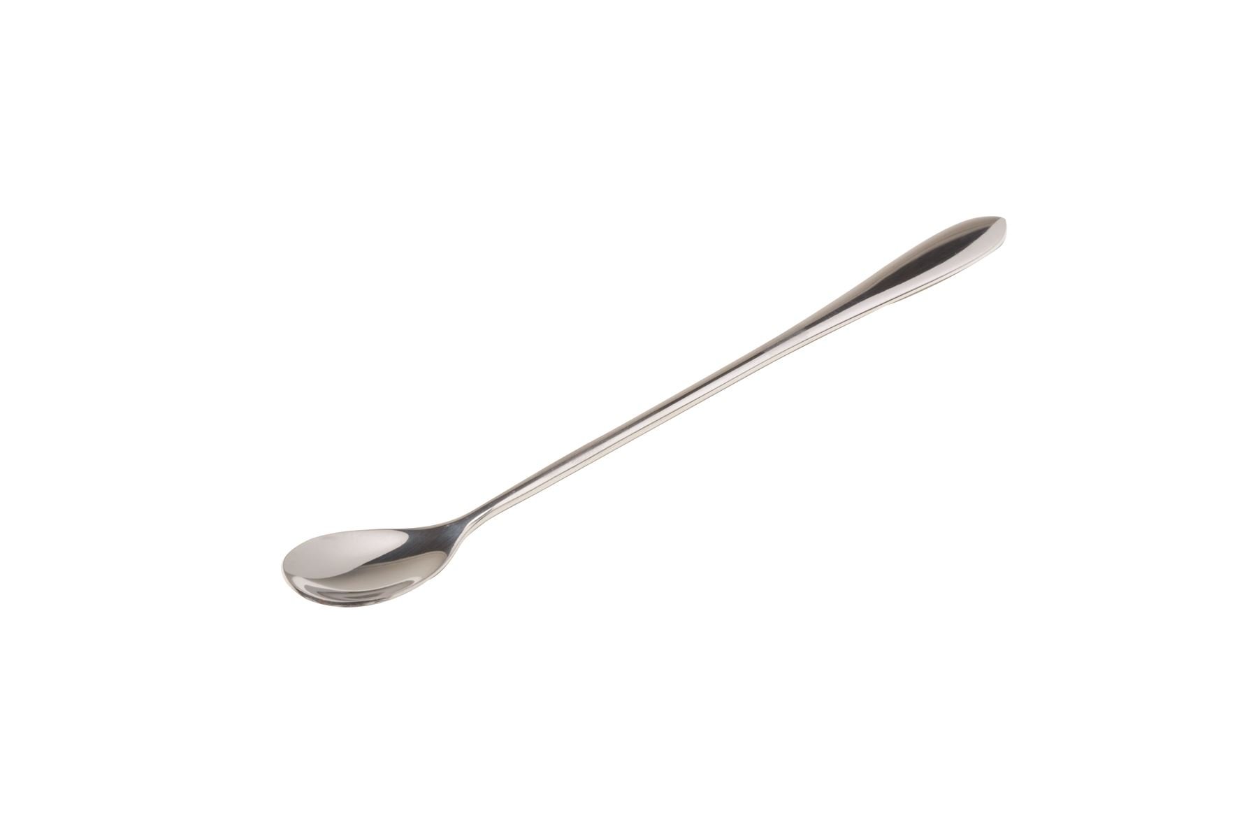 Genware NEV-LS07 Spoon, Latte 7" Polished Stainless Steel (Pack of 12)