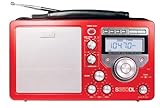Eton S350DLS Deluxe AM/FM Shortwave Radio (Red)