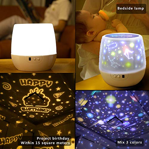 image for BNL Night Light for Kids, Remote Control Star Projector with LED Timer