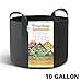 HONEST OUTFITTERS 5-Pack 10 Gallon Smart Grow Bags for Potato/Plant Container/Aeration Fabric Pots with Handles (Black)thumb 1