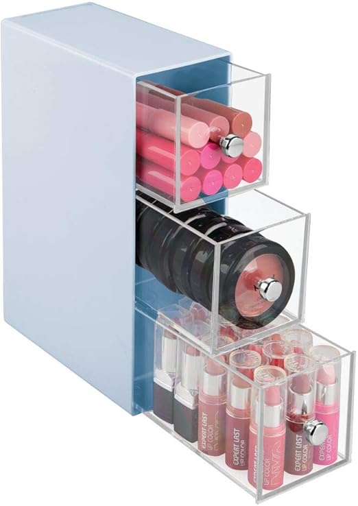 Amazon Com Mdesign Plastic Makeup Storage Organizer For Bathroom