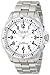 Akribos XXIV Men's AK689WT Essential Swiss Quartz White Dial Silver-tone Stainless Steel Bracelet Watch