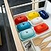Sweese 306.103 Porcelain Cute Butter Dish with Lid, Perfect for East / West Butter, Navy