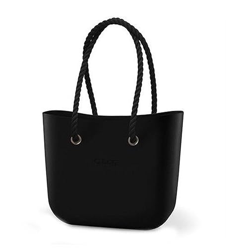 OBAG Large Black Bag or Bag with Inner Bag, Long Black Rope Handle 2018