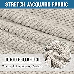 H.VERSAILTEX Stretch 3 Piece T Cushion Sofa