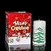 Christmas Tree Moving Flame LED Candle with Timer, 3 x 6