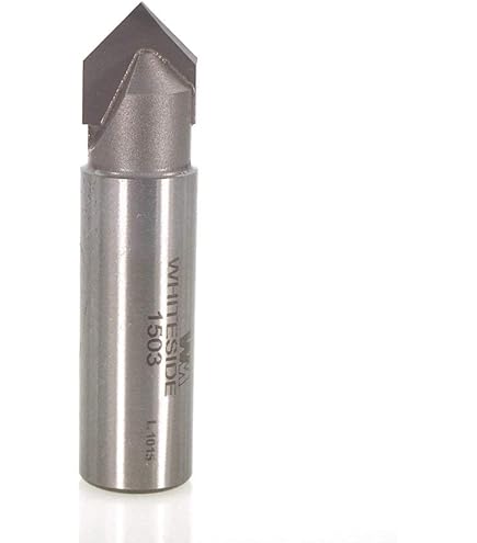 Whiteside Router Bits 1501 V-Groove Bit with 90-Degree 3/8