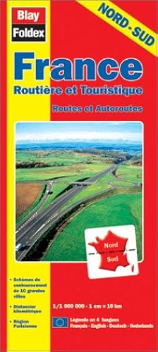 Download Carte routière et touristique : France Nord-Sud, routes et autoroutes (légende en 4 langues) PDF