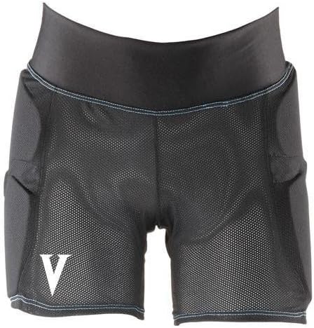 Vigilante Light Padded Shorts with Tailbone and Hip Padding for Snowboarding, Skiing, Skateboarding | Women's Version | Black