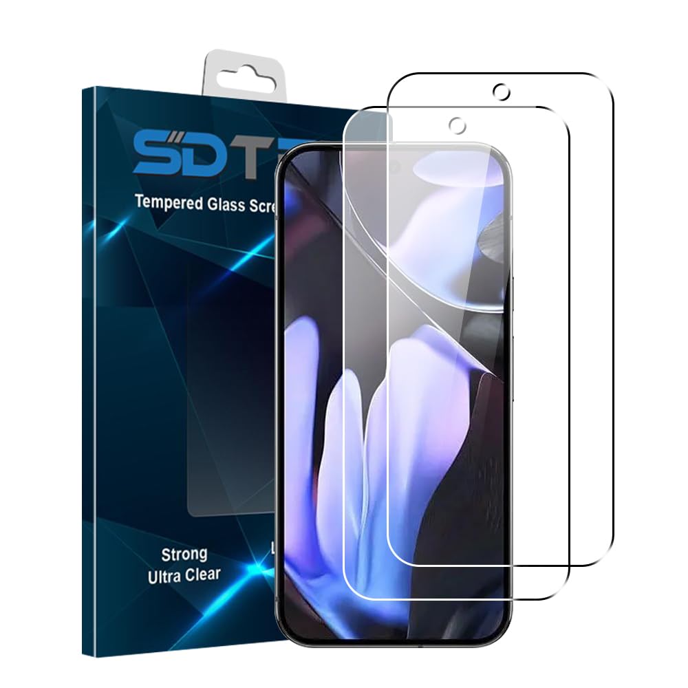 SDTEK *2 Pack Screen Protector for Google Pixel 9 Pro XL Tempered Glass Premium Screen Guard
