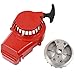 Alloy Pull Start Recoil Starter for 47cc 49cc Pocket Dirt Bike Mini ATV (red)