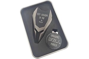 PRETTY INAPPROPRIATE Best Grandpa By Par Divot Tool Set, Golf Gifts for Grandpa from Granddaughter, Golf Grandpa Gifts from Grandkids, Gift for Grandpa from Grandkids, Grandpa Baby Announcement, New Grandpa Gifts, Golfing