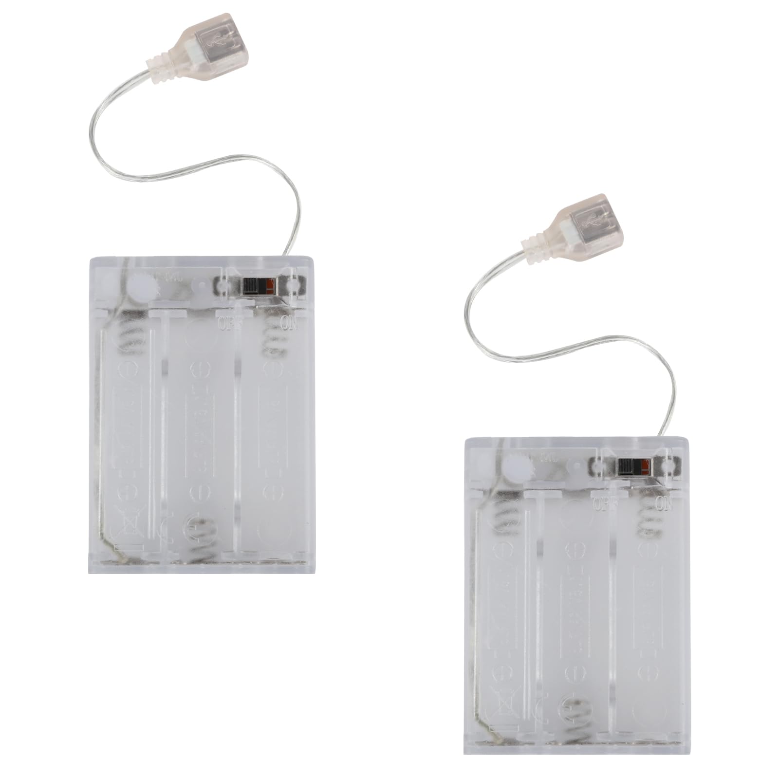 Photo 1 of (2 PCS) Portable USB Battery Pack for 5V LED Neon Signs – Battery Operated Power Supply Converter for Plug-in 5V LED Lights, Ideal for Indoor & Outdoor Use