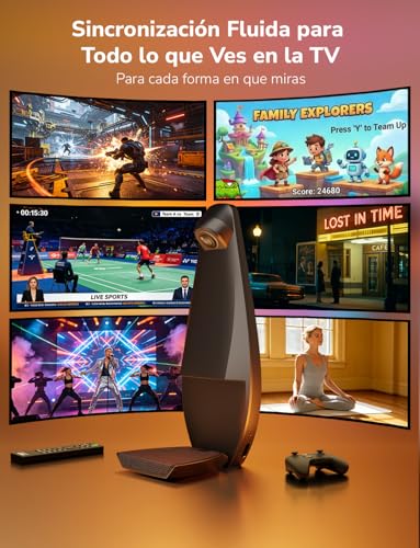 Lepro STV1 AI LED Strip TV Backlight with Camera, 3.6 m for TVs 55-65 Inches, Sync Screen and Music, Function with Alexa/Google Home, RGB+IC Backlight for Gaming, Movies, Adapter