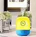 MIU COLOR Night Light, Ultrasonic Aromatherapy Diffuser and Humidifier, Touch Control, Adjustable Brightness and Light Color, Timed and Auto Shut Off Settings, Cute Yellow and Blue Design