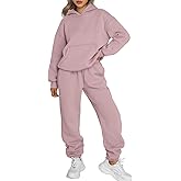 Trendy Queen Sweatsuits Women 2 Piece Outfit Two Piece Lounge Sets Hoodies and Sweatpants Fall Fashion Clothes 2026 Tracksuit