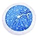 yuboo Blue Christmas Tree Skirt Fluffy, 36 inch Furry Fur Small Tree Skirt Rug with White Snowflakes Blue Christmas Decorations&Ornaments for Pencil Christmas Tree