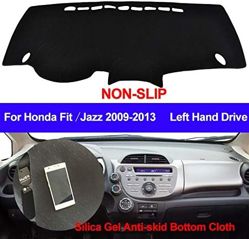 XIANGFA Car Dashboard Cover Silicone Non-Slip For Honda Fit Jazz 2009 2010 2011 2012 2013 Left Dash Mat Sun Shade ANti-UV Carpet