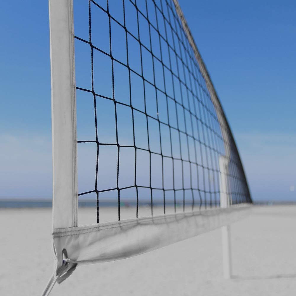 Sanung Volleyball Net with Steel Wire for Indoor and Outdoor Gardens Campus Backyard Swimming Pool Park Beach Portable Game Standard Size (32 FT x 3FT) Poles Not Included : Sports & Outdoors