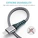 ALCLAP USB C to Lightning Cable 6.6ft, [MFi Certified] Nylon Braided Fast Charging Compatible for iPhone 12,for 12 Mini,for12 Pro,for 11,for 11 Pro,for 11 ProMax and More,Supports 18W Power Delivery