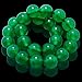 Natural Genuine Green Agate Jade Gem Bead, maxin 8MM Selastic Stretch Stone Loose Beaded Bracelet,Unisex