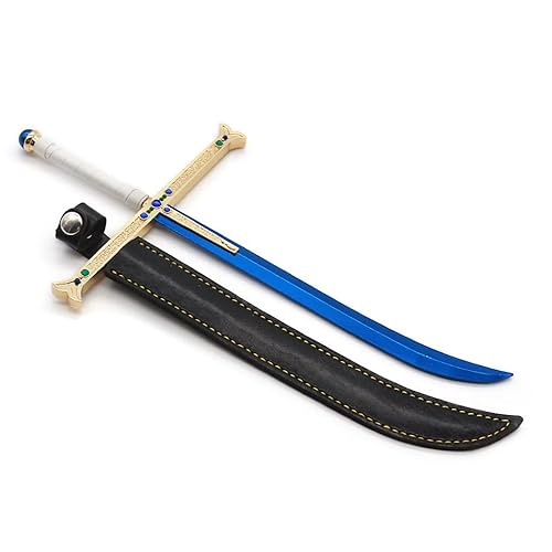 Zoegray Anime Dracule Mihawk Cosplay Metal Cross Sword Figure, Japanese Kinfe Katana Model for