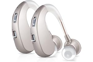 Britzgo Hearing Aids with Noise Cancelling,Rechargeable Sound Amplilfier,Upgraded Digital Chip(2 pieces)