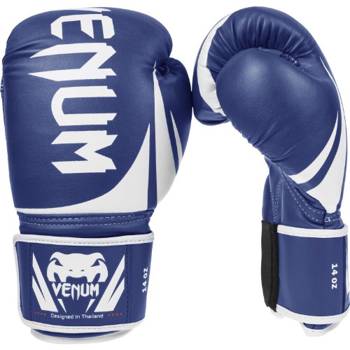 blue venum boxing gloves