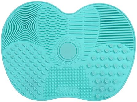 Silicone Cosmetic Brush Cleaning Pad, Makeup Brush Cleaner, Makeup Brush Cleaning Pad, Makeup Brush Clean Pad Portable Cleaner Tool with Suction Cup Washer