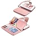 BENTOBEN iPhone 5S Case, iPhone SE Case, Sparkle iPhone 5 Wallet Case Glitter Credit Card Slots Cash Holder Luxury Shiny Bling Flip Faux Leather Protective Case for iPhone 5/5S/SE, Rose Gold