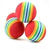 maxgoods 50 STK Haustier Hunde Katze Spielbälle, Weichschaum Regenbogen Spielzeuge