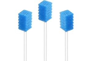 Wellgler's Disposable Care Oral Swabs, Sterile Sponge Mouth Swabs (250pcs, blue)