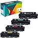 Do it Wiser Compatible Toner Cartridge Replacement for Canon 046 046H for use in Canon Color ImageCLASS MF733Cdw, ImageCLASS MF731Cdw, MF735Cdw LBP654Cdw Printer (Black Cyan Magenta Yellow, 4-Pack)