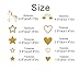 Unicorn Rainbow Star Heart Wall Decal,Removable Vinyl Wall Stickers for Baby Kids Boys Girls Bedroom Nursery Decor(A13) (Dumb Gold)