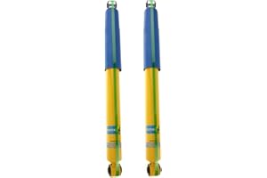 Bilstein 4600 Series Pair of Rear Monotube Shocks fits 2011 2024 Silverado Sierra 2500 HD 3500 HD | Includes TrendsAuto Decal | 24-196444