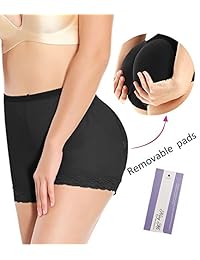 NINGMI - Braguitas acolchadas para mujer con forma de elevador de botones, para controlar el cuerpo