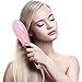Maysky Hair Straightener Brush Instant Magic Silky Straight Hair Styling Anion Hair Care Anti Scald Zero Damage(pink)