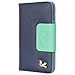 iPhone 5S case,iPhone 5 case,by HiLDA,Wallet Case,PU Leather Case,Credit Card Holder,Flip Cover Skin[Blue]