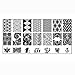 Kingfansion 10pcs Splendid Women Nail Art DIY Nail Image Plate Print Nail Art Template Stamp Stamping