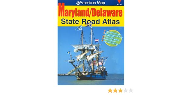 Marylanddelaware State Road Atlas American Map Corporation - 